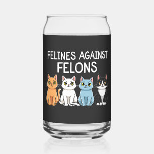 Felines gegen Felsen Trump Harris Election Cat Dosenglas