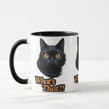 Felinschock: Schwarze Katze mit scharfen OrangenAu