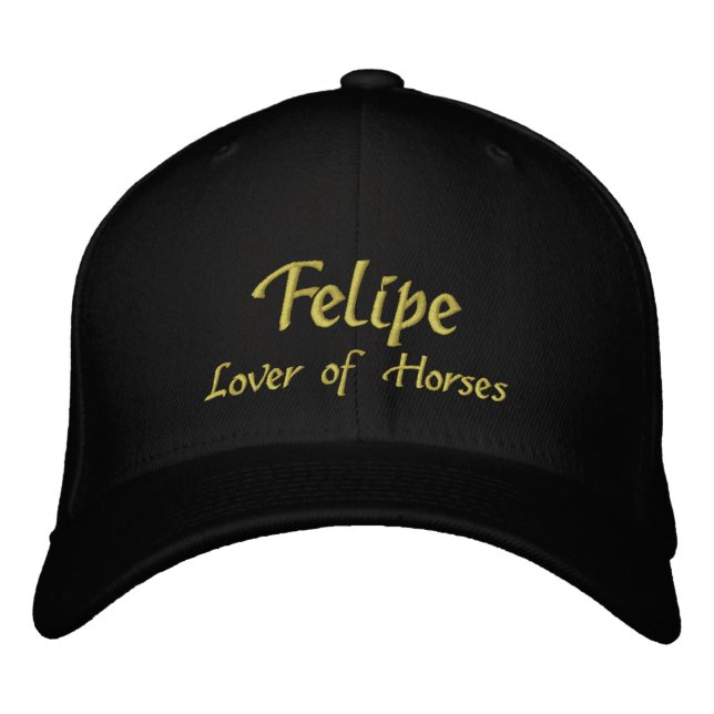 Felipe Name Cap / Hat Bestickte Baseballkappe (Vorderseite)