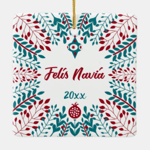 Felís Naviá Extremaduran Weihnachtsgrüße Keramikornament