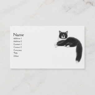Felix le carte de visite de chat de smoking