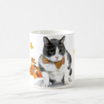 Felix : le minou sur une tasse orientée de
