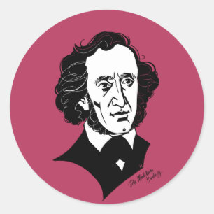 Felix Mendelssohn Bartholdy Runder Aufkleber