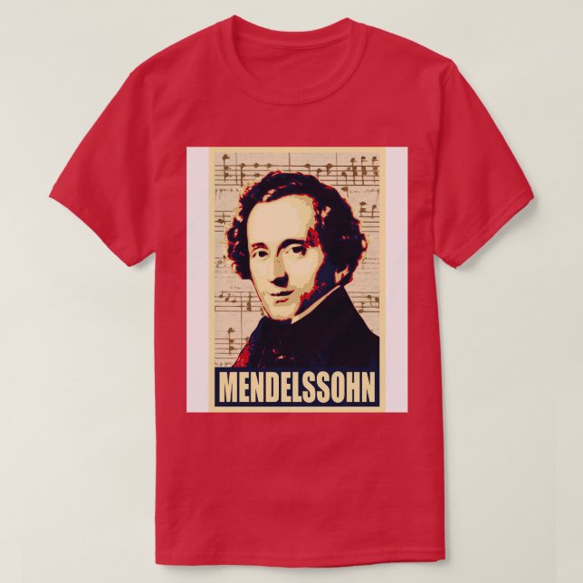 Felix Mendelssohn T-Shirt (Design vorne)