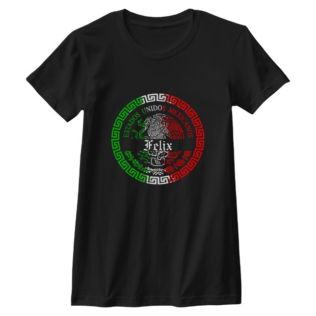 Felix Nachname México Emblem Shirt (Felix Last Name T-shirt)