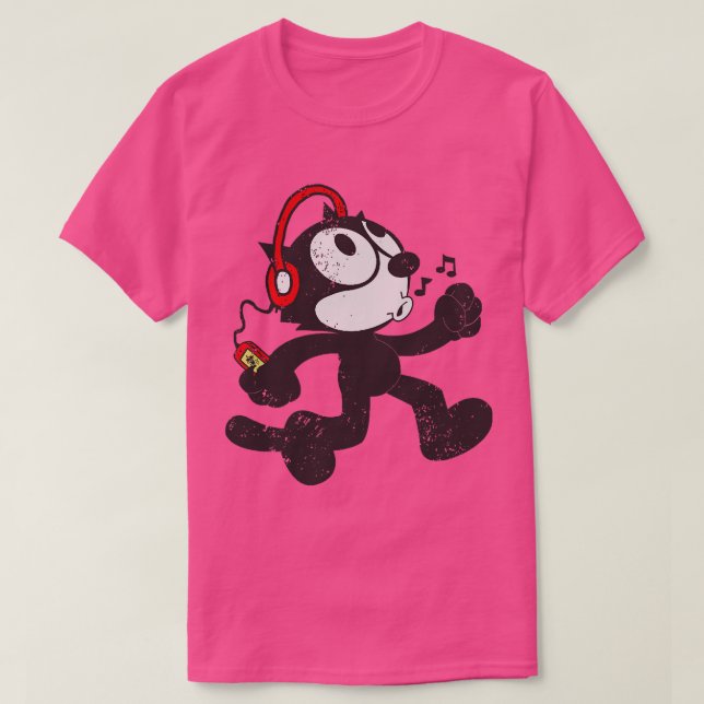 Felix The Cat Jammin T-Shirt (Design vorne)