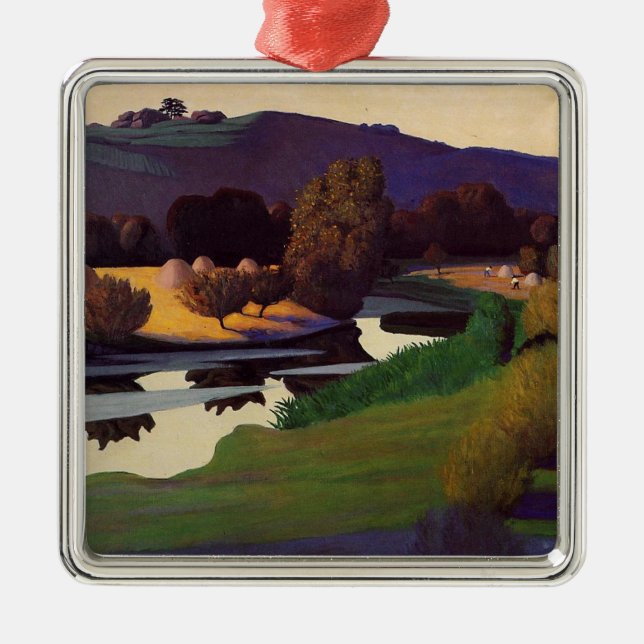 Felix Vallotton - Abend auf der Loire Ornament Aus Metall (Vorne)