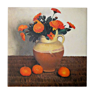 Felix Vallotton art, Marigolds und Mandarinen Fliese
