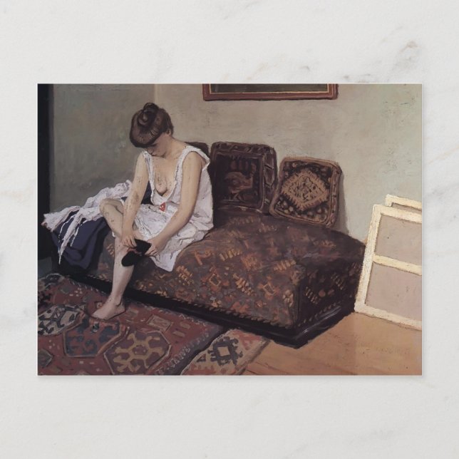 Felix Vallotton - Der Schwarze Strumpf Postkarte (Vorderseite)