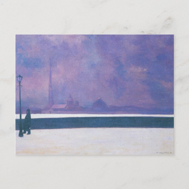 Felix Vallotton - Die Nacht im hellen Nebel Postkarte (Vorderseite)