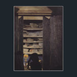 Felix Vallotton - Frauen durchsuchen Tafel Postkarte<br><div class="desc">Dieses Meisterwerk des Intimismus mit dem Titel "Frauen durchsuchen durch ein Cupboard" wurde 1901 von dem berühmten Maler Felix Vallotton mit Öl auf der Leinwand hergestellt.</div>