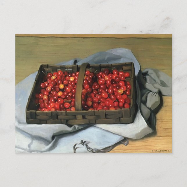Felix Vallotton - Korb der Kirschen Postkarte (Vorderseite)