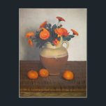 Felix Vallotton - Marigolds und Mandarinen Postkarte<br><div class="desc">Dieses Meisterwerk des Magischen Realismus mit dem Titel "Marigolds" und "Mandarinen" wurde 1924 vom berühmten Maler Felix Vallotton mit Öl auf der Leinwand hergestellt.</div>