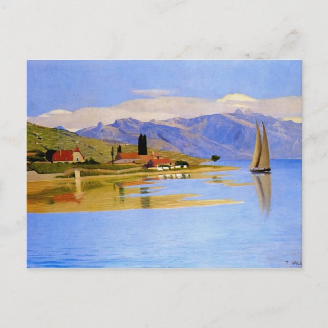 Felix Vallotton - The Port of Pully Postkarte (Vorderseite)