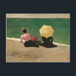 Felix Vallotton - Wir the Beach Postkarte<br><div class="desc">This Cloisonnism type masterpiece titled,  On the Beach is made by the famous painter,  Felix Vallotton using oil on cardboard in 1899.</div>