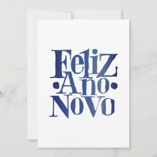 Feliz Ano Novo Feiertagskarte