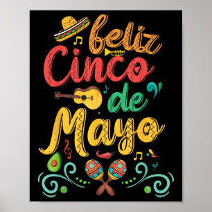 Feliz Cinco De Mayo Fiesta Mexikanisches Party 5 D Poster