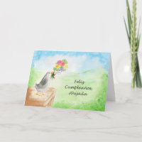 Feliz Cumpleanos Ahijada, Pajaro Betrug Flores
