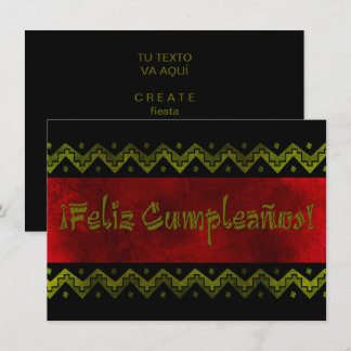 Feliz cumpleaños arriba einladung