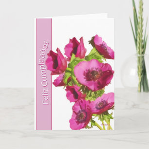 "feliz cumpleaños" Carte d'anniversaire heureuse e