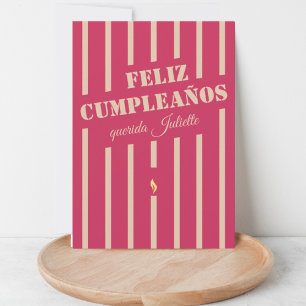 Feliz cumpleaños carte de voeux d'anniversaire esp