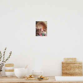 „Feliz Cumpleaños“ Elegantes Rosa & Gold Geburtsta Poster