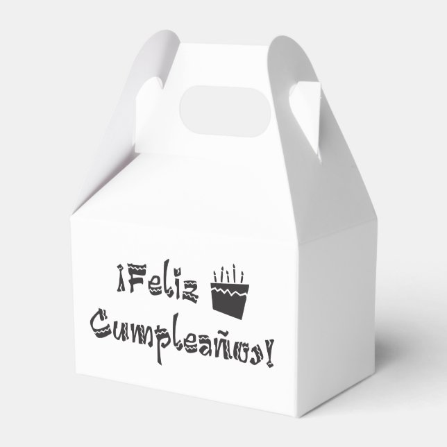 Feliz cumpleanos geschenkschachtel (Vorderseite)