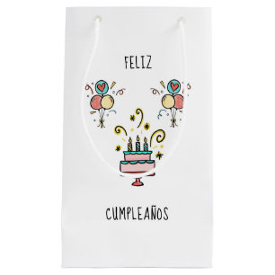 Feliz Cumpleaños   Happy Birthday Kleine Geschenktüte
