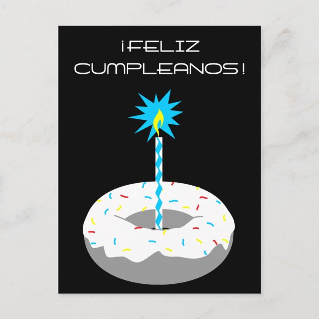 Feliz Cumpleanos Postkarte (Vorderseite)