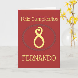 Feliz Cumpleaños Spanisch Personalisiert Geburtsta Karte
