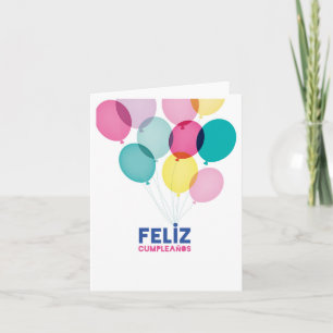 Feliz Cumpleaños - Spanische Geburtskarte Karte