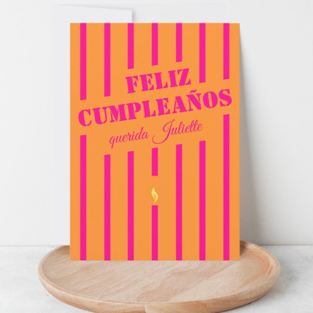 Feliz cumpleaños spanische Geburtstagskarte (Von Creator hochgeladen)