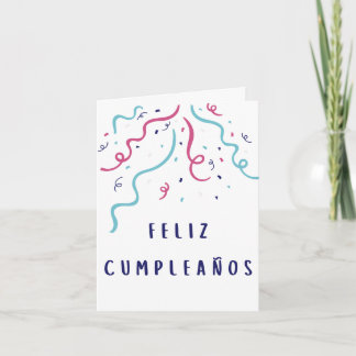 Feliz cumpleaños Spanischer Geburtstag Karte