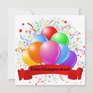 Feliz Cumpleaños! Spanischer Geburtstag Karte