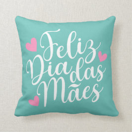 Feliz Dia Das Mães Joyeux Oreillers de la Fête Mèr