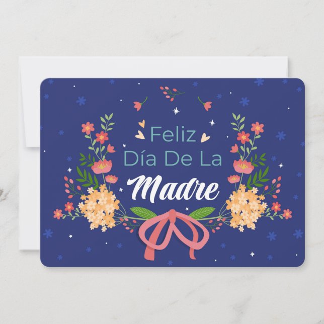 Feliz Dia De La Madre Feiertagskarte (Vorderseite)