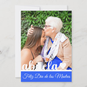 Feliz Dia de las Madres Abuela Carte de voeux Flat