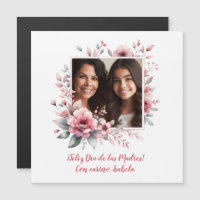 Feliz Dia De Las Madres Con Foto Carte magnétique
