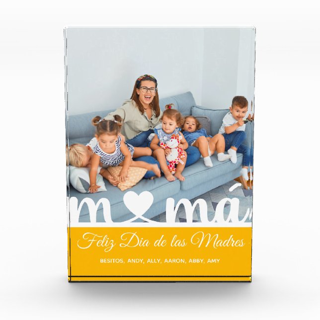 Feliz Dia de las Madres Mama  Fotoblock (Vorderseite)