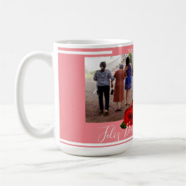 Feliz Día de Las Madres Rose Soft Coral Kaffeetasse