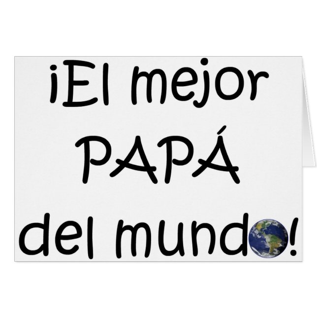 ¡ Feliz Día Del Padre - Para-EL mejor! (Vorderseite (Horizontal))