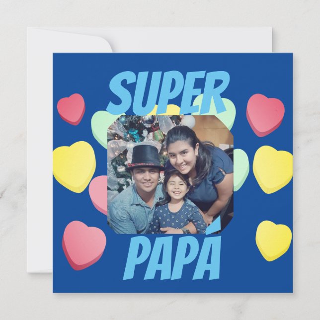 Feliz día del Padre Super Papá Spanisch (Vorderseite)