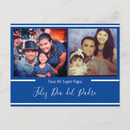Feliz día del Padre Super Papá Spanisch Postkarte