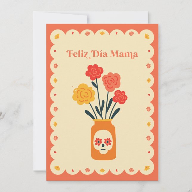 Feliz Día Mamá Card | Día de las Madres Card Feiertagskarte (Vorderseite)