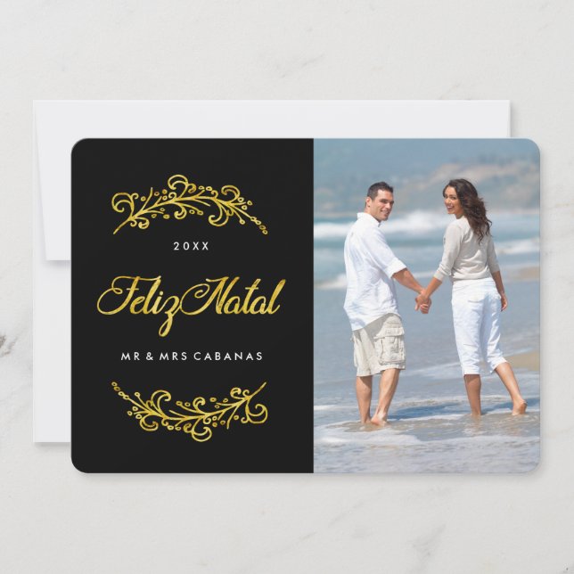 Feliz Geburts- Foto-Karten Feiertagskarte (Vorderseite)