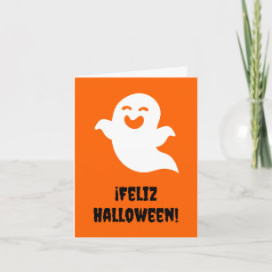 Feliz Halloween (Spanisches Halloween) Karte