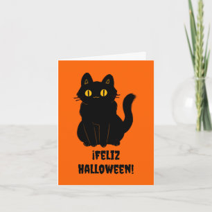 Feliz Halloween (Spanisches Halloween) Karte