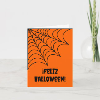 Feliz Halloween (Spanisches Halloween) Karte