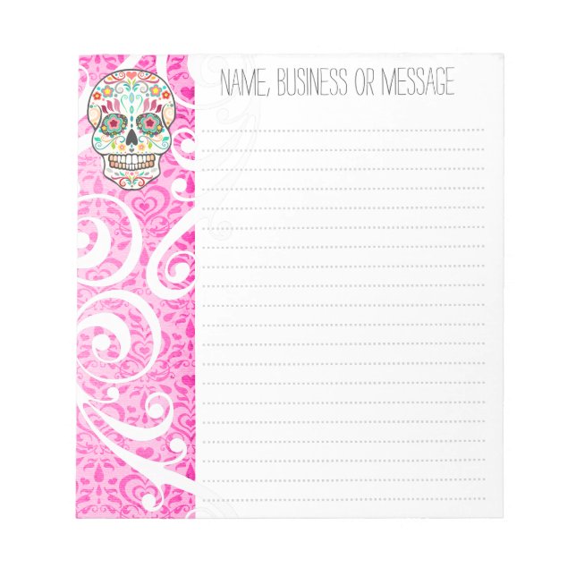 Feliz Muertos - Bloc-notes personnalisé pour le cr (Devant)