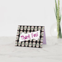 Feliz Muertos - carte de remerciements fait sur